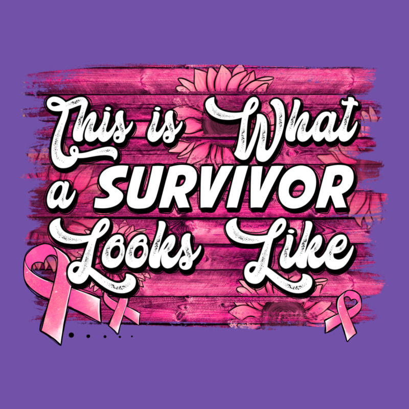 This Is What A Survivor Looks Like Breast Cancer Premium Sweatshirt by NancyCooperArtShop | Teevron