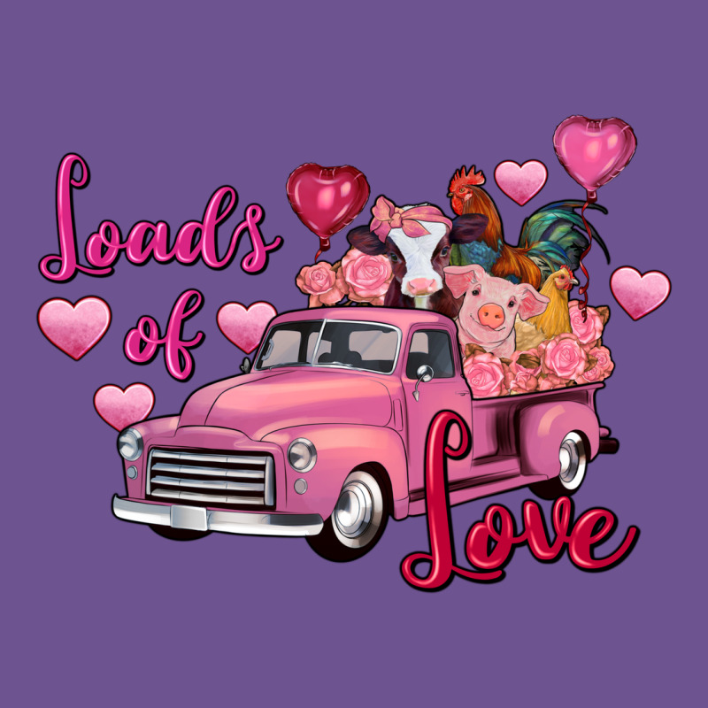 Loads Of Love Valentine's Day Farm Truck Vintage Tee by FaDigitalArtStudio | Teevron