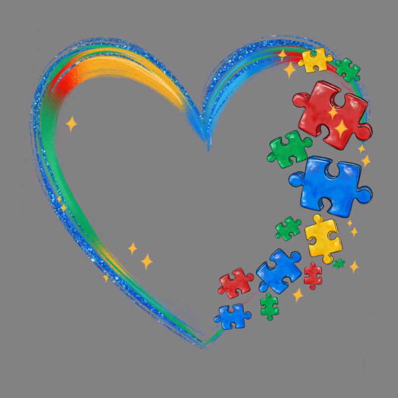 Autism Heart Heavyweight Hoodie by MaliasSmallBusiness | Teevron