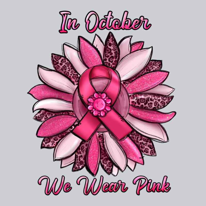 In October We Wear Pink Sunflower Heavyweight Sweatshirt by RanaPortraitStore | Teevron