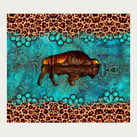 Bison Leopard Gemstone Zipper Hoodie | Teevron