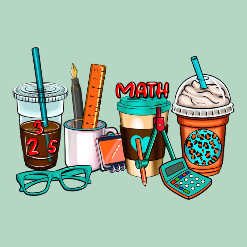 Math Teacher Coffee Cups Classic Tee by AdoDesignShop | Teevron