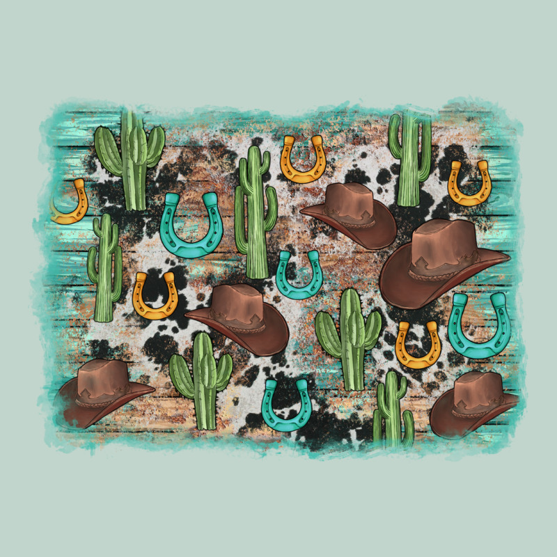 Cactus Cowboy Hat Background Zipper Hoodie by AdoDesignShop | Teevron