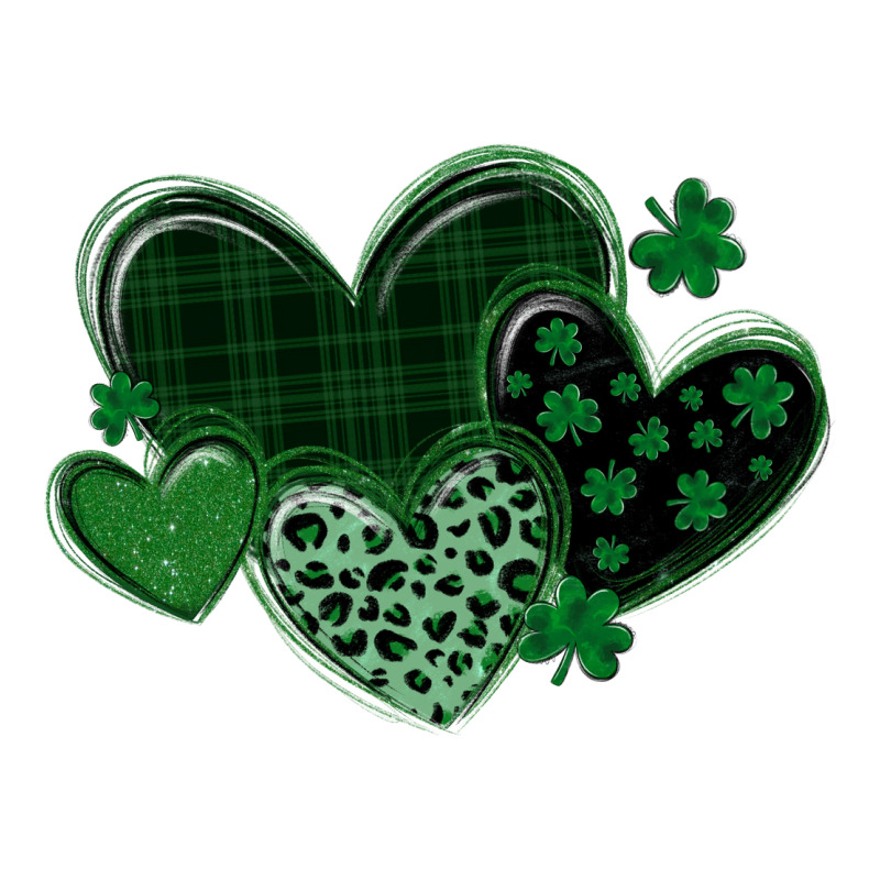 Leopard Hearts St Patricks Day Heavyweight Hoodie by MaliasSmallBusiness | Teevron