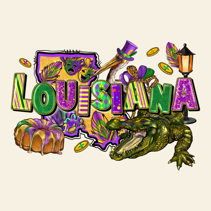 Louisiana Mardi Gras Vintage Tee by FaDigitalArtStudio | Teevron