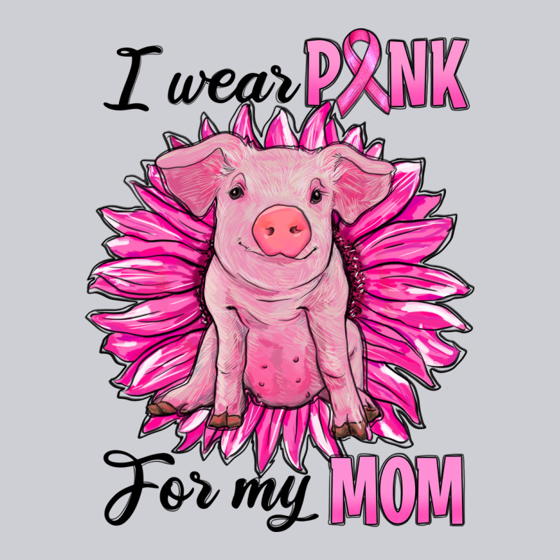 I Wear Pink For My Mom Pig Heavyweight Sweatshirt by RanaPortraitStore | Teevron