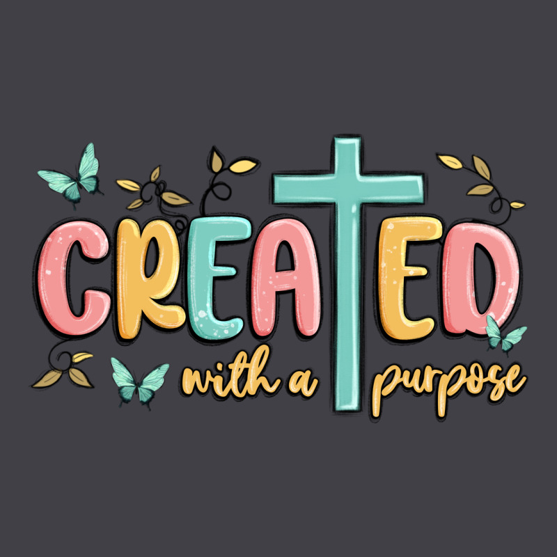 Created With A Purpose Heavyweight Hoodie by MaliasSmallBusiness | Teevron