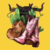 Cowgirl Boots Hat Horns Cactus Premium Sweatshirt | Teevron