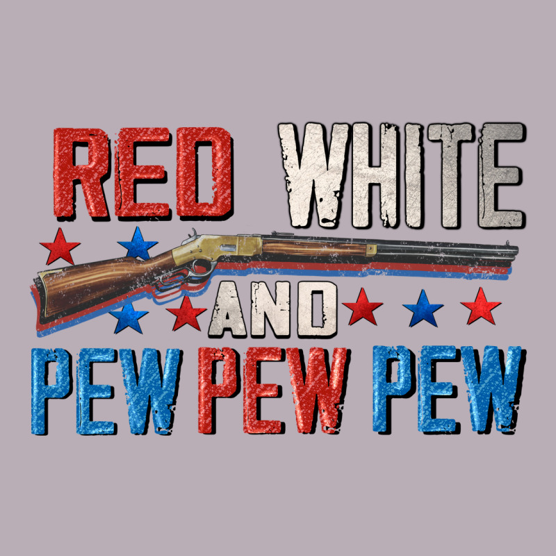 Red White And Pew Pew Pew Vintage Tee by CowGirlArtShop | Teevron