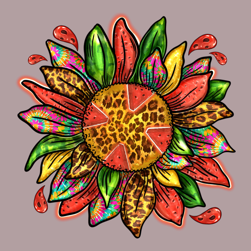 Watermelon Sunflower Vintage Hoodie by texasbilliewilder | Teevron
