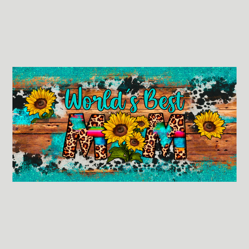 World's Best Mom Sunflower License Plate Zipper Hoodie by Artiststas | Teevron
