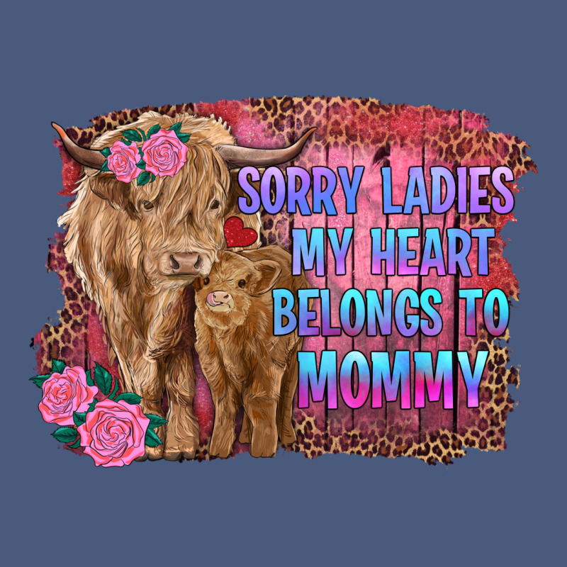 Sorry Ladies My Heart Belongs To Mommy Highland Cow And Calf Vintage Hoodie by RanaPortraitStore | Teevron
