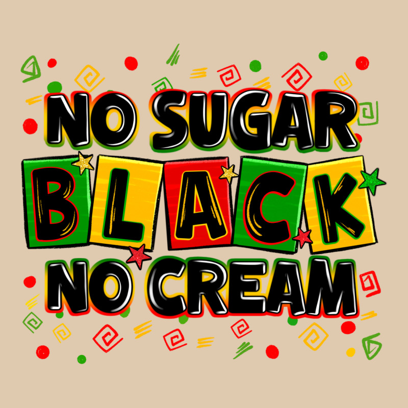 No Sugar No Cream Black Heavyweight Sweatshirt by Zillion Design Studio | Teevron