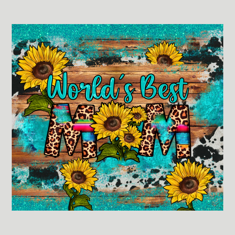 World's Best Mom Sunflower Leopard Cowhide Zipper Hoodie by Artiststas | Teevron