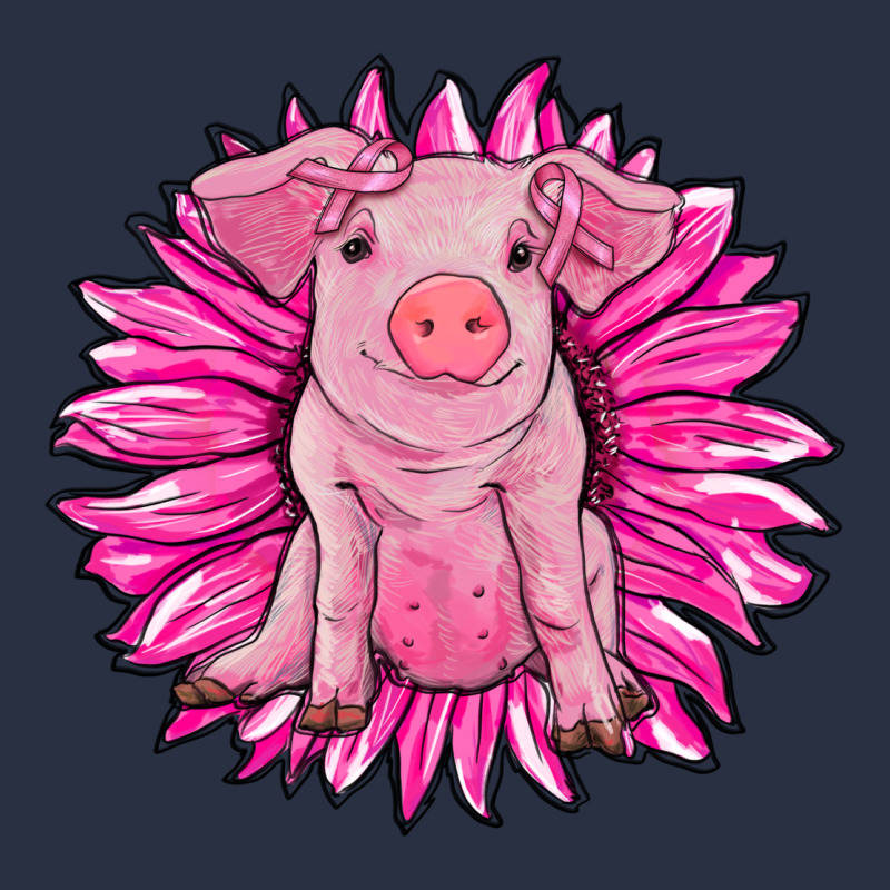 Pink Sunflower Pig Heavyweight Sweatshirt by RanaPortraitStore | Teevron