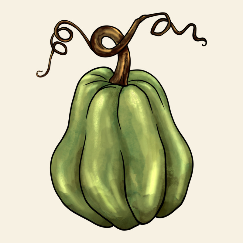 Gourd Green Pumpkin Vintage Tee by BarkalooDesign | Teevron