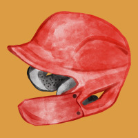 Red Baseball Batting Helmet Fa Element Urban Heavy Tee | Teevron