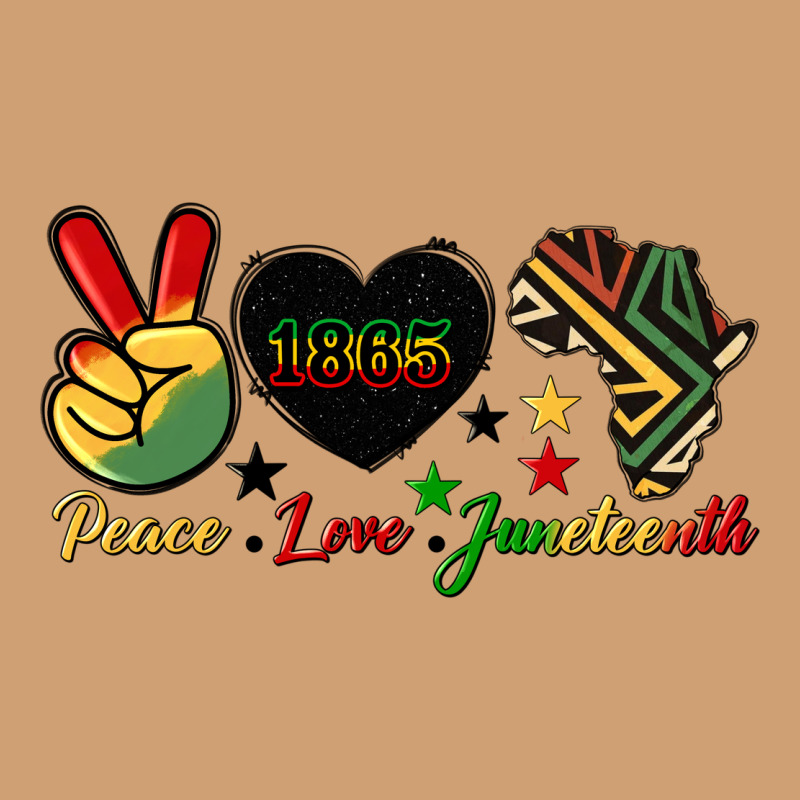 Peace Love Juneteenth 1865 Vintage Tee by HRA Design Shop | Teevron