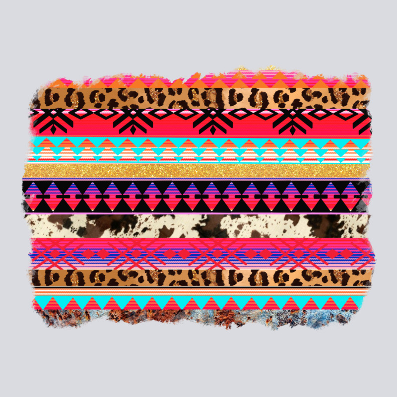 Aztec Western Leopard Cowhide Background Zipper Hoodie by AdoDesignShop | Teevron