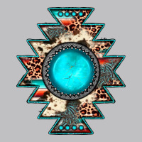 Aztec Leopard Turquoise Gemstone Long Sleeve Tee | Teevron