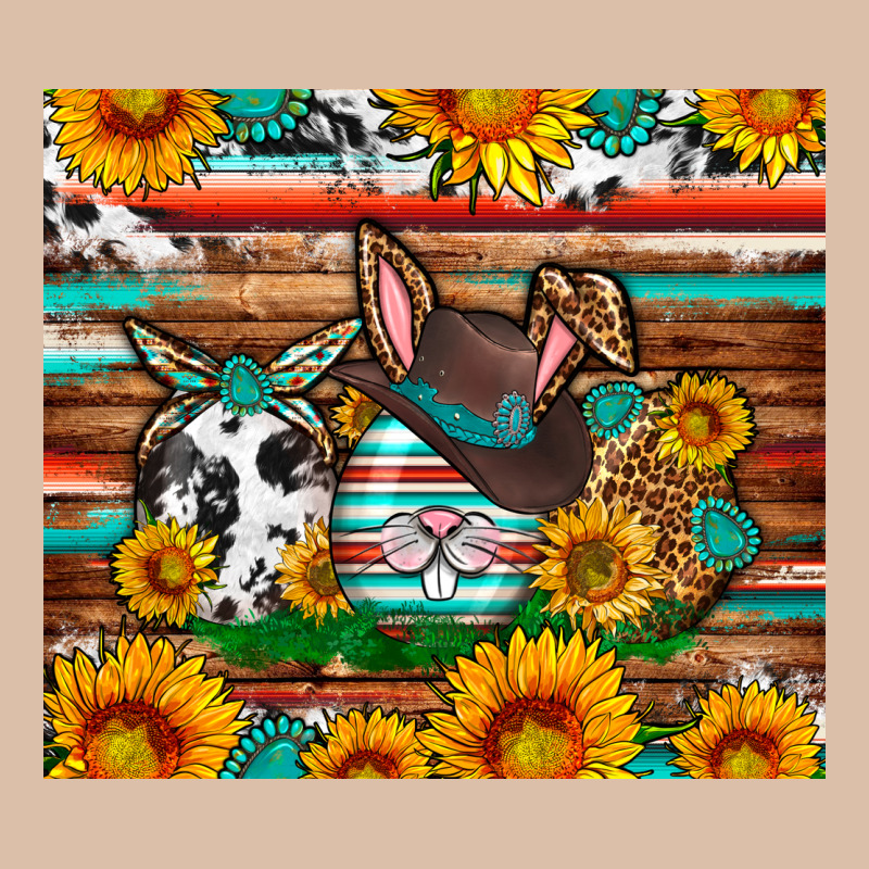Easter Eggs Sunflower Gemstone Tumbler Easter Day Urban Heavy Tee by Neo Western | Teevron