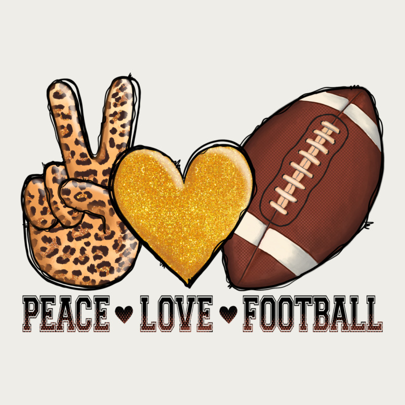 Peace Love Football Zipper Hoodie by AdoDesignShop | Teevron
