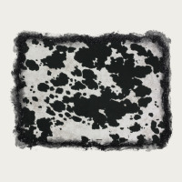 Cowhide Background Zipper Hoodie | Teevron