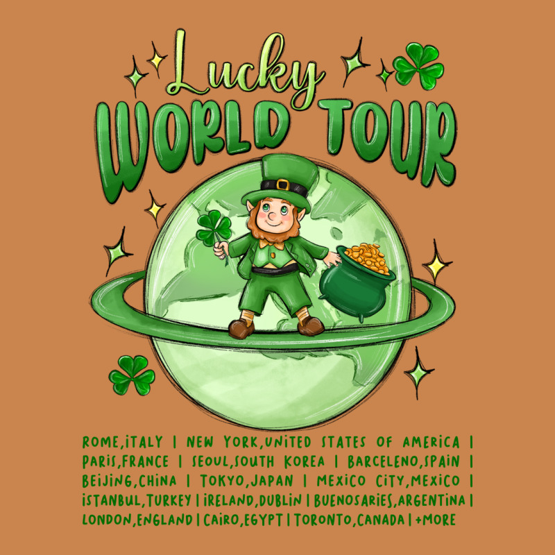 Lucky World Tour St. Patricks Day Heavyweight Hoodie by MaliasSmallBusiness | Teevron