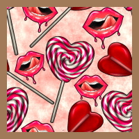 Valentines Day Lollipops And Lips Seamless Pattern Classic Tee | Teevron