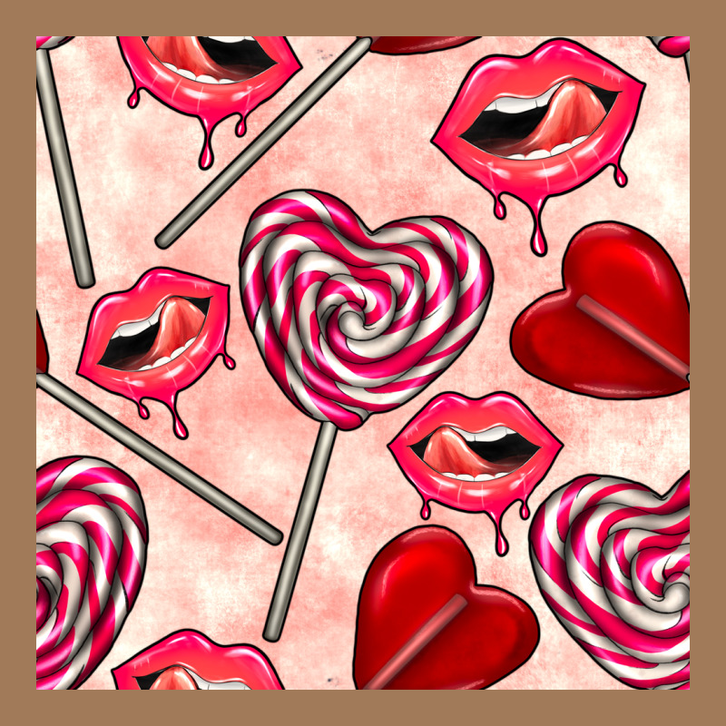 Valentines Day Lollipops And Lips Seamless Pattern Classic Tee by BundleAndBundleShop | Teevron