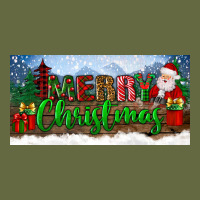 Merry Christmas With Santa Claus License Plate Long Sleeve Tee | Teevron