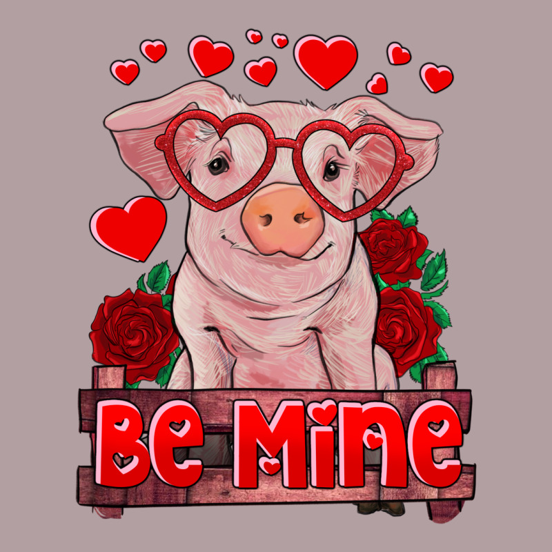 Be Mine Valentine's Day Baby Pig Vintage Hoodie by RanaPortraitStore | Teevron