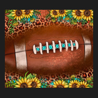 Football Leopard Turquoise Sunflower Classic Tee | Teevron