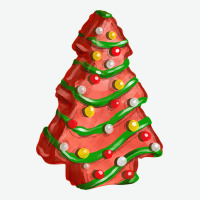 Red Christmas Cake Fa Element Urban Heavy Tee | Teevron