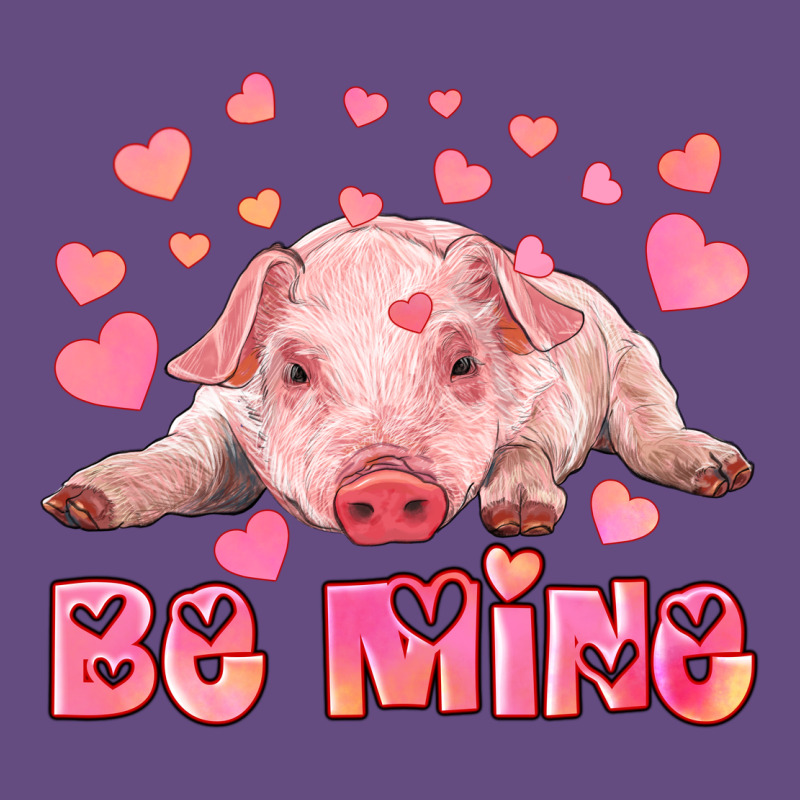 Be Mine Baby Pig Vintage Hoodie by RanaPortraitStore | Teevron