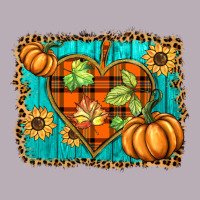 Fall Pumpkins And Sunflowers Heart Vintage Tee | Teevron