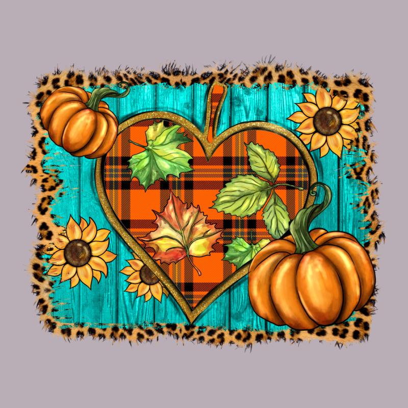 Fall Pumpkins And Sunflowers Heart Vintage Tee by BarkalooDesign | Teevron