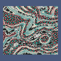 Pink And Turquoise Cowhide And Leopard Vintage Hoodie | Teevron