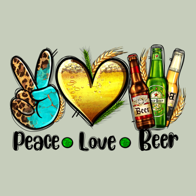 Peace Love Beer Ladies Tee by AdoDesignShop | Teevron