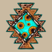 Aztec Leopard Turquoise Sunflower Long Sleeve Tee | Teevron