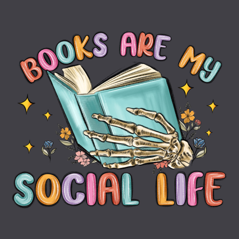 Books Are My Social Life Heavyweight Hoodie by MaliasSmallBusiness | Teevron