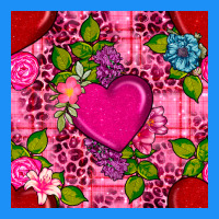 Valentines Day Flower Heart With Leopard Seamless Pattern Classic Tee | Teevron