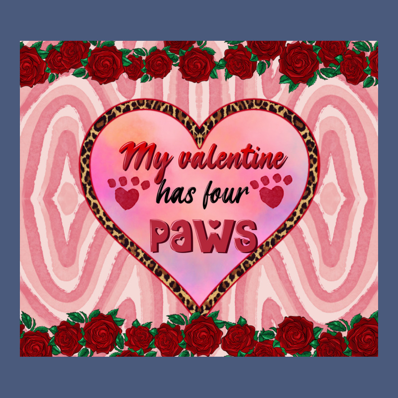 My Valentine Has Four Paws Vintage Hoodie by RanaPortraitStore | Teevron