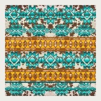 Aztec Cowhide Seamless Zipper Hoodie | Teevron