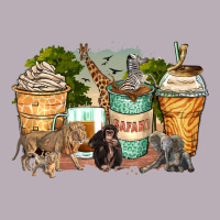 Safari Animals Coffee Cups Vintage Tee | Teevron
