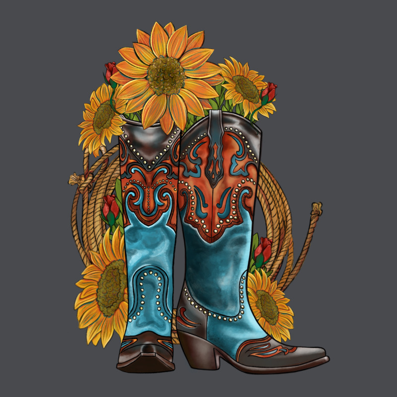 Western Boots With Sunflowers Zipper Hoodie by Artiststas | Teevron
