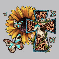 Leopard Cross Sunflower Butterfly Long Sleeve Tee | Teevron