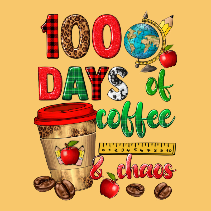 100 Days Of Coffee And Chaos Vintage Hoodie by texasbilliewilder | Teevron