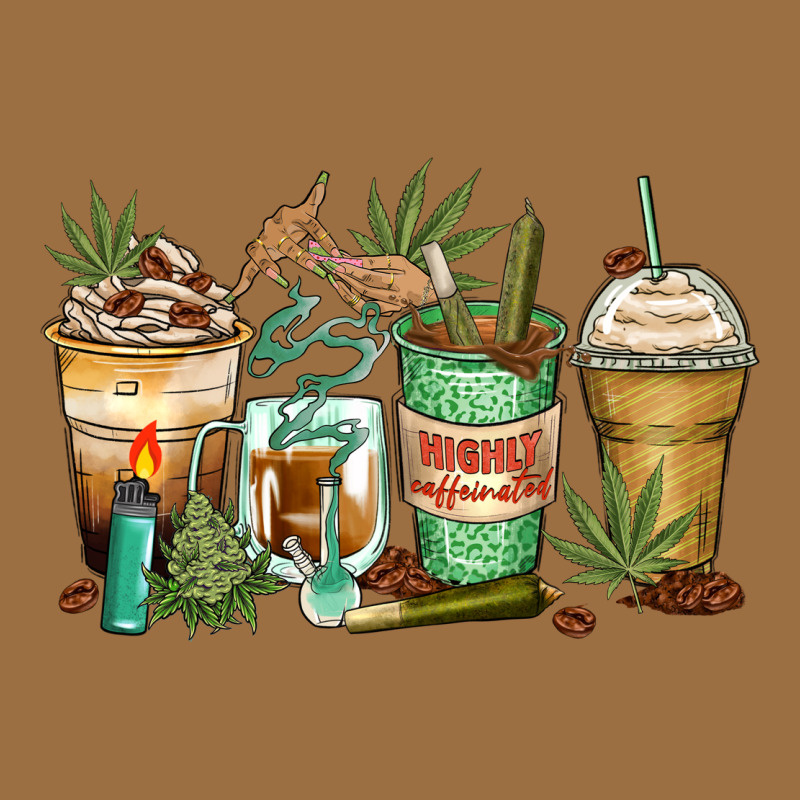 Highly Caffeinated Coffee Cups Vintage Tee by Zillion Design Studio | Teevron