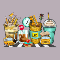 School Bus Coffee Cups Vintage Tee | Teevron